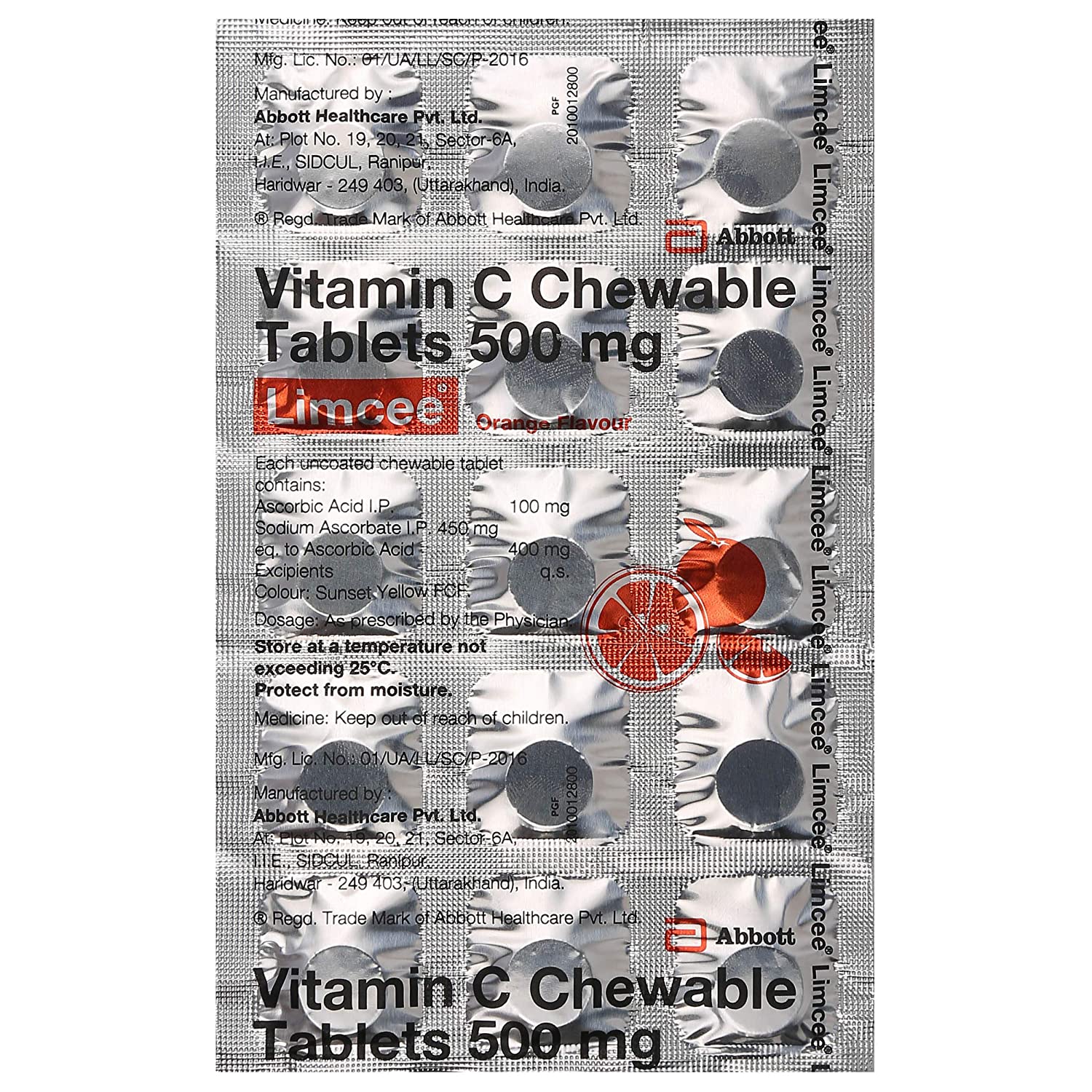 Buy Limcee Vitamin C 500 Mg Chewable Tablets 15s Online At Rxindia Com
