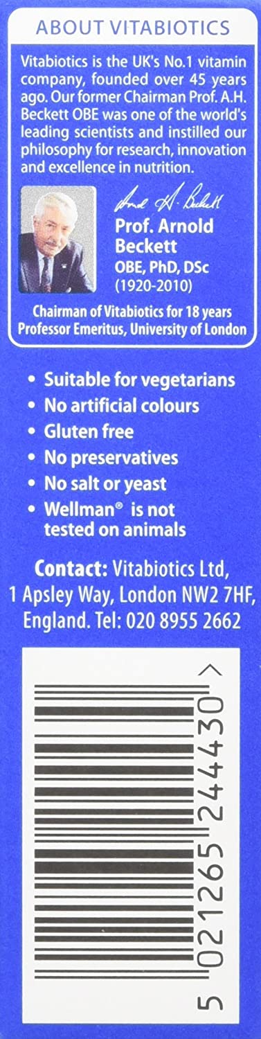 Buy Vitabiotics Wellman 70 30 Tablets Monthly Pack Online At Rxindia Com Buy Vitabiotics Wellman 70 30 Tablets Monthly Pack Online At Rxindia Com