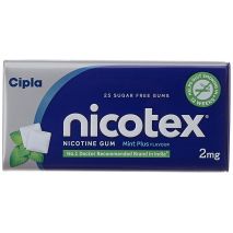 Nicotex 2mg Mint Tin Box Pack of 25 Sugar Free Gums