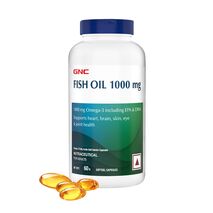 GNC Fish Oil 1000mg 60 Softgels Omega 3 capsules for heart and brain health