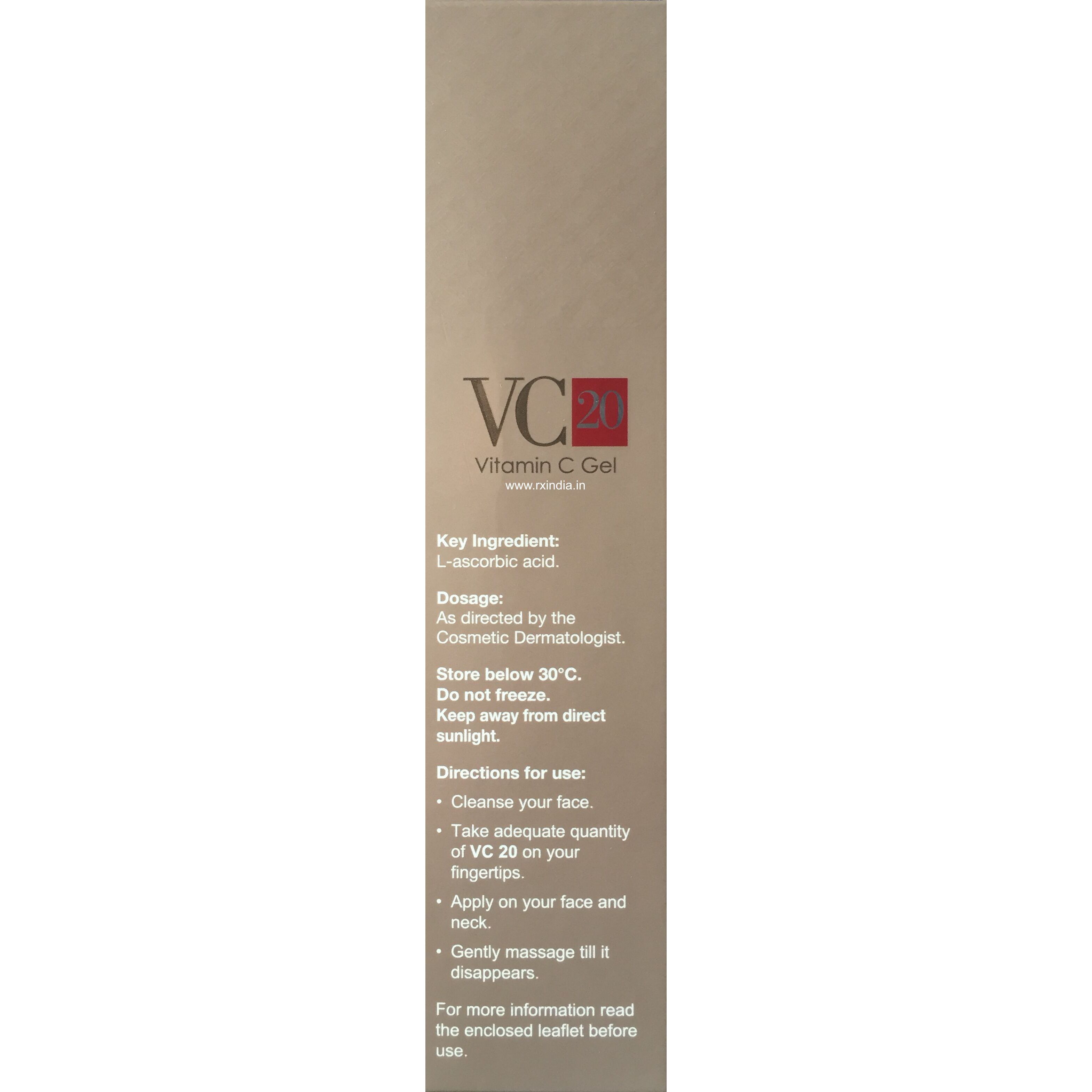 Buy Cipla VC 20 Vitamin C Gel, 20 gm Online at