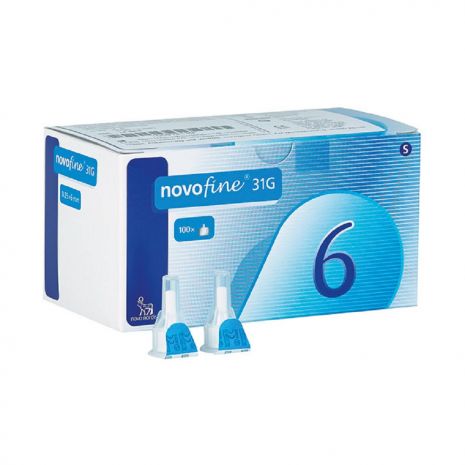 Novofine 31G 6mm Needles Pack of 100