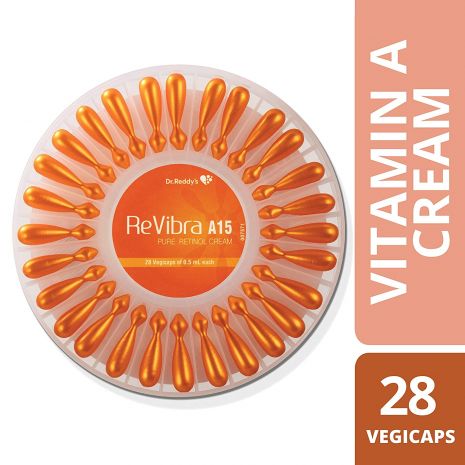 ReVibra A15 Pure Bioactive Vitamin A Cream, 28 Vegicaps