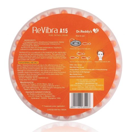 ReVibra A15 Pure Bioactive Vitamin A Cream, 28 Vegicaps