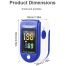 Pulse Oximeter Fingertip, O2 Saturation, Pulse Rate (PR) with Digital Display LK87