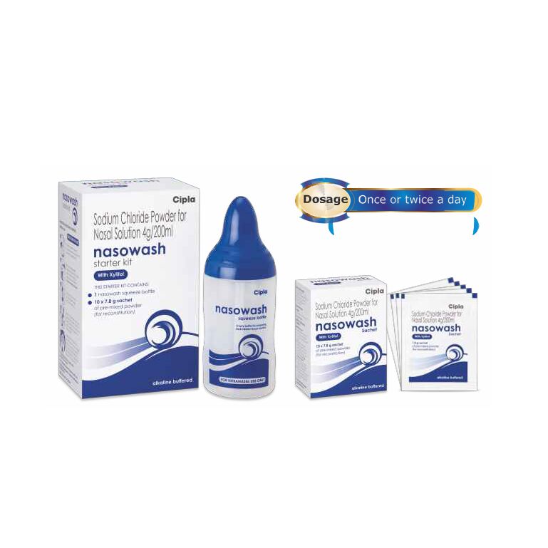 Buy Cipla Nasowash Powder Sachet 7.8 g Online at