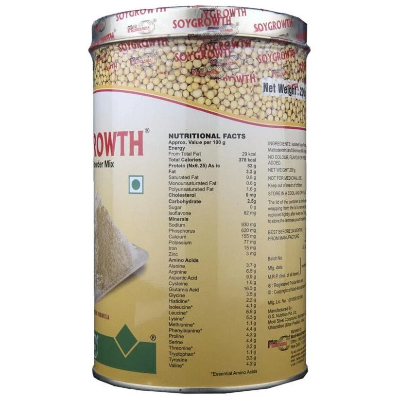 Buy SOYGROWTH Soya Protein Powder Mix 200 g Online at