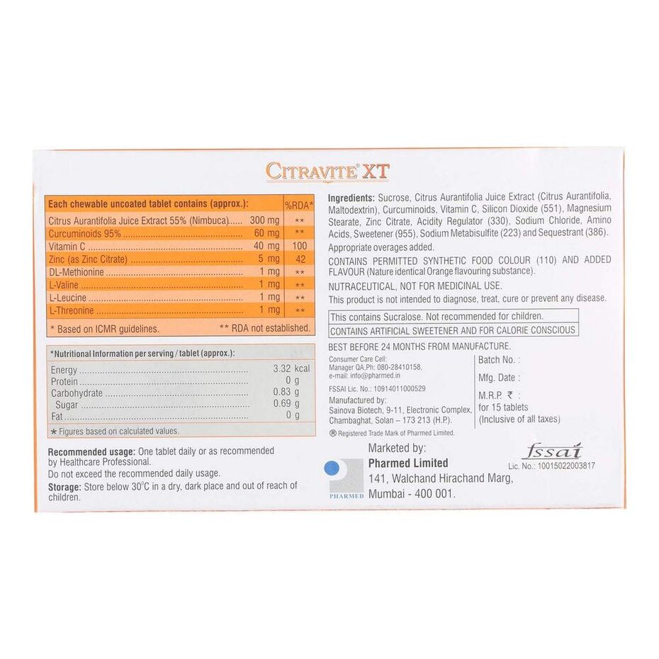 Buy CITRAVITE XT Vitamin C, Citrus Aurantifolia Juice Extract