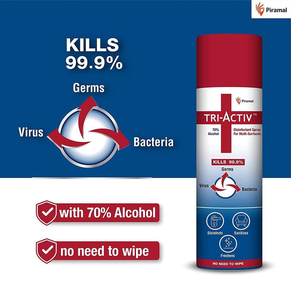 Buy TriActiv Disinfectant Spray for MultiSurfaces 70 Alcohol Based