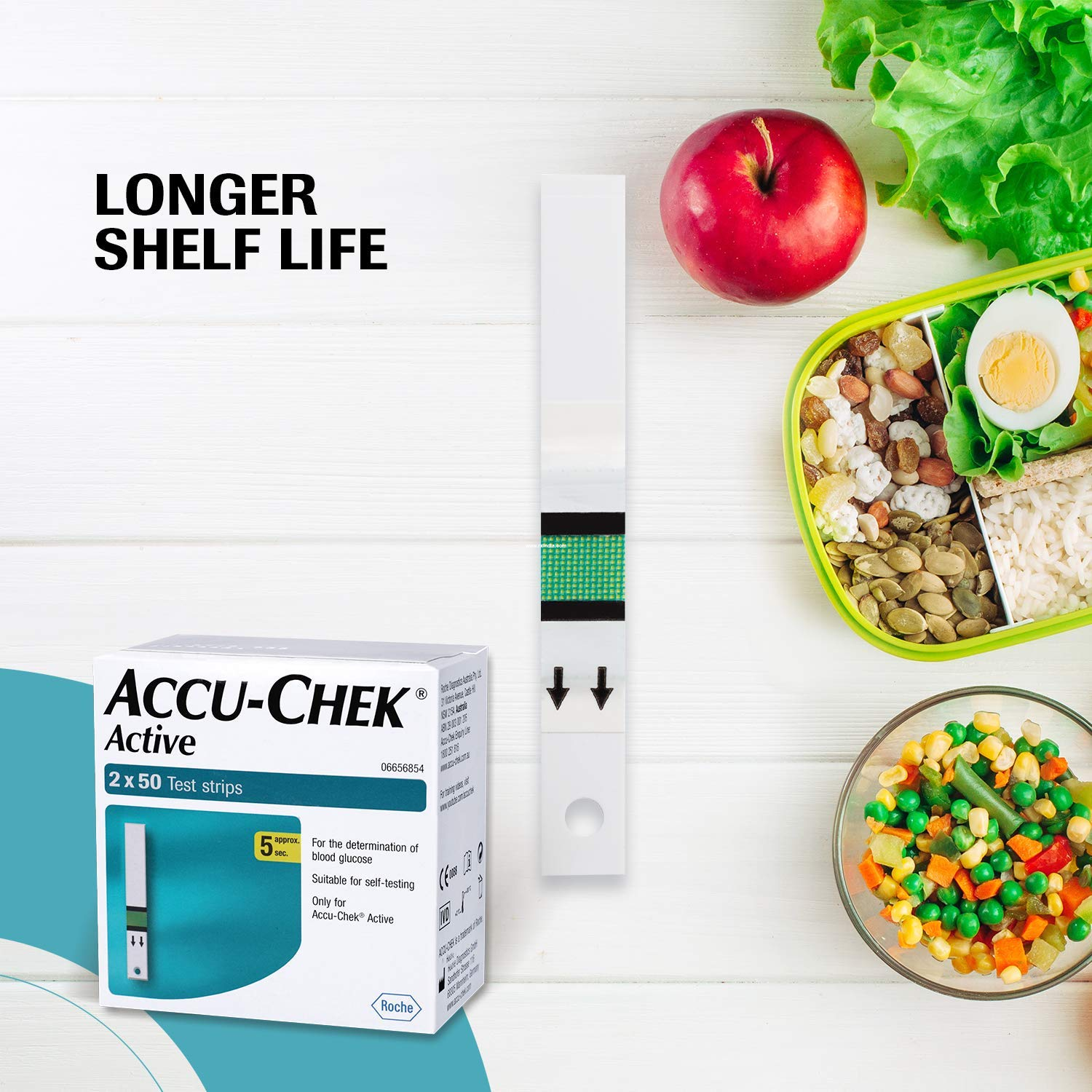 Buy AccuChek Active 100 Strips Pack of 50x2 Online at