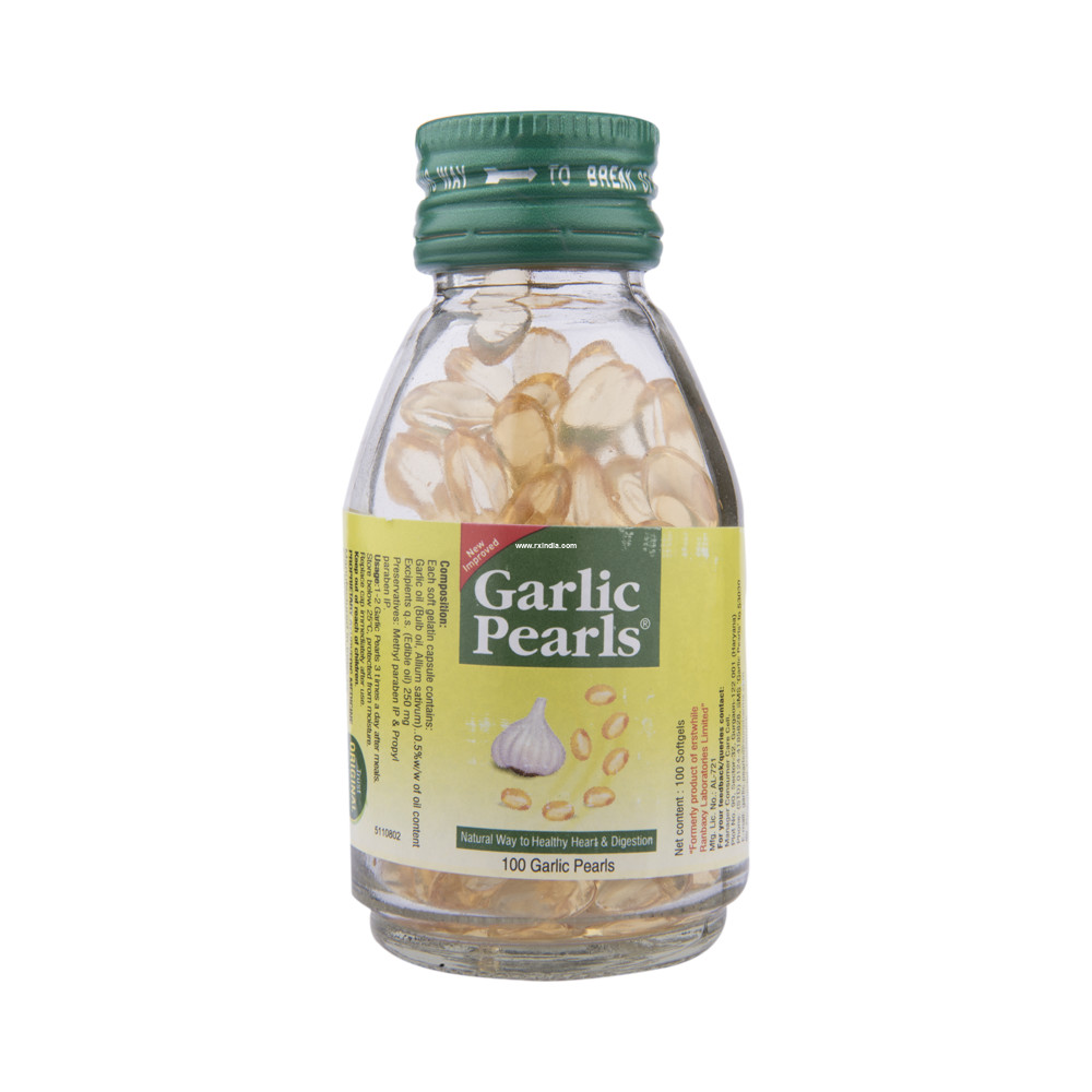Buy Garlic Pearls 100 Soft Gelatin Capsules Online at